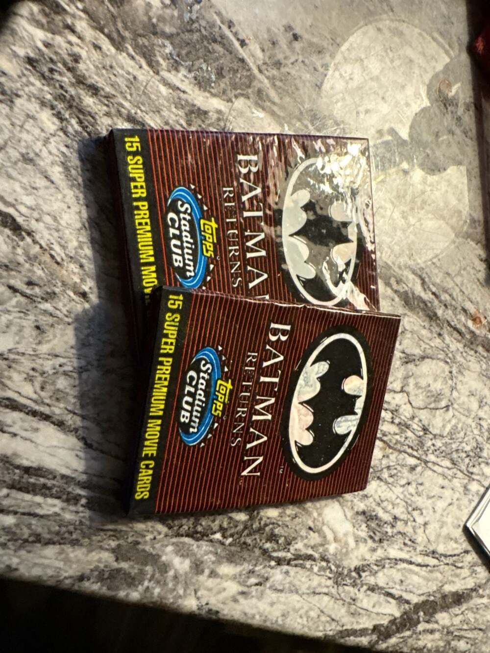 1992 Topps Stadium Club Batman Returns 15 Super Premium Movie Cards/Lot of 2 Pk